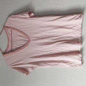 Universal Thread Pink Stripped Shirt